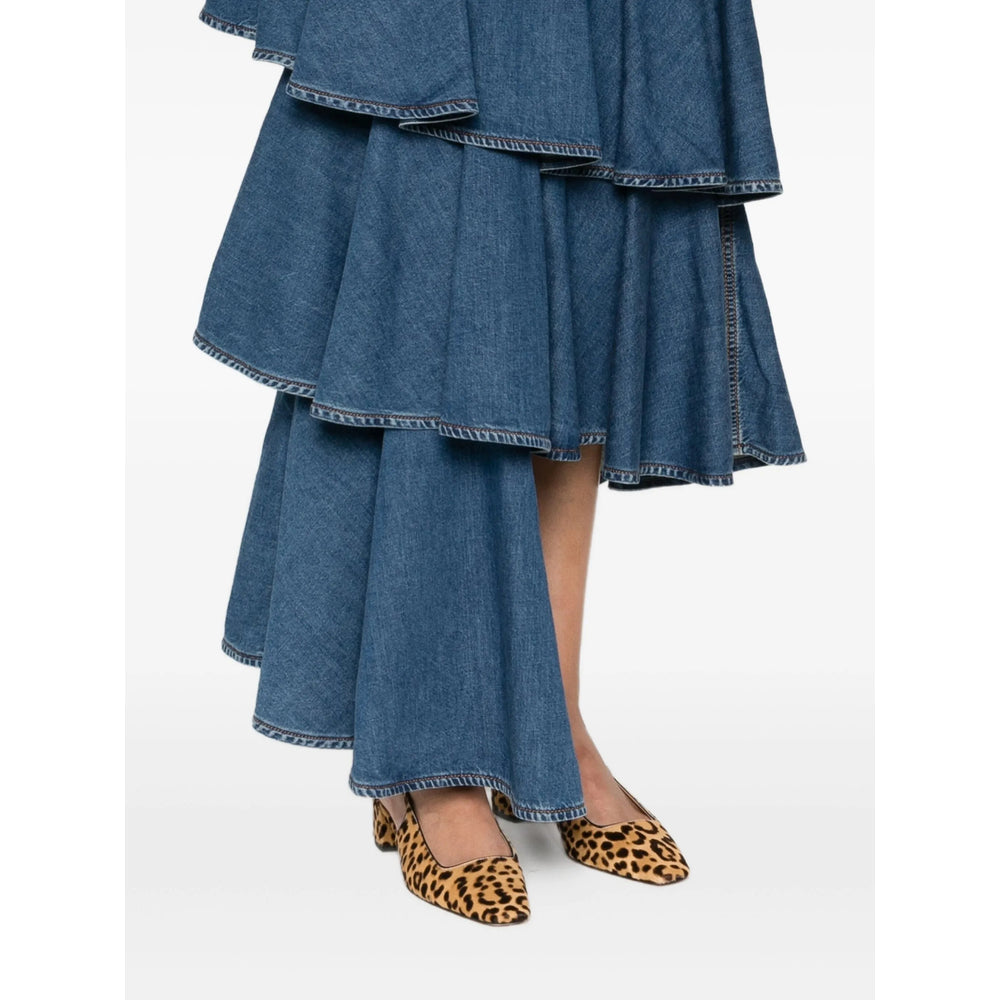 Alaïa Blue Skirts - Asymmetric & Draped Skirts Women