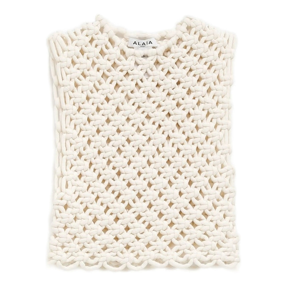 Alaïa Neutrals Tops - Vests & Tank Tops Women