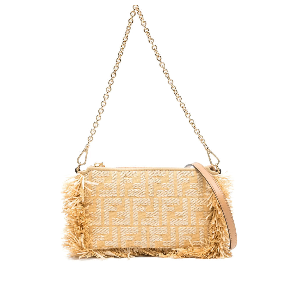 Fendi Neutrals Shoulder Bags Women