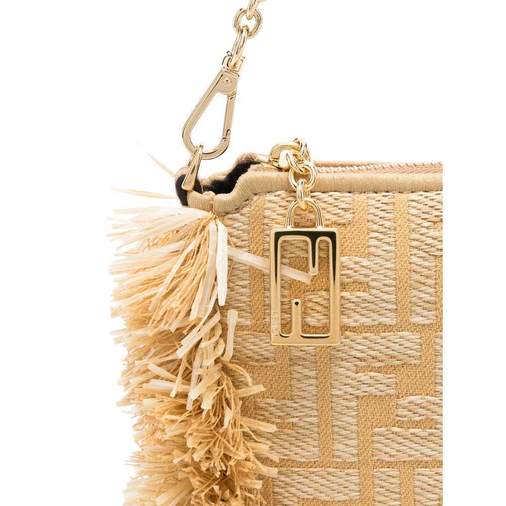 Fendi Neutrals Shoulder Bags Women