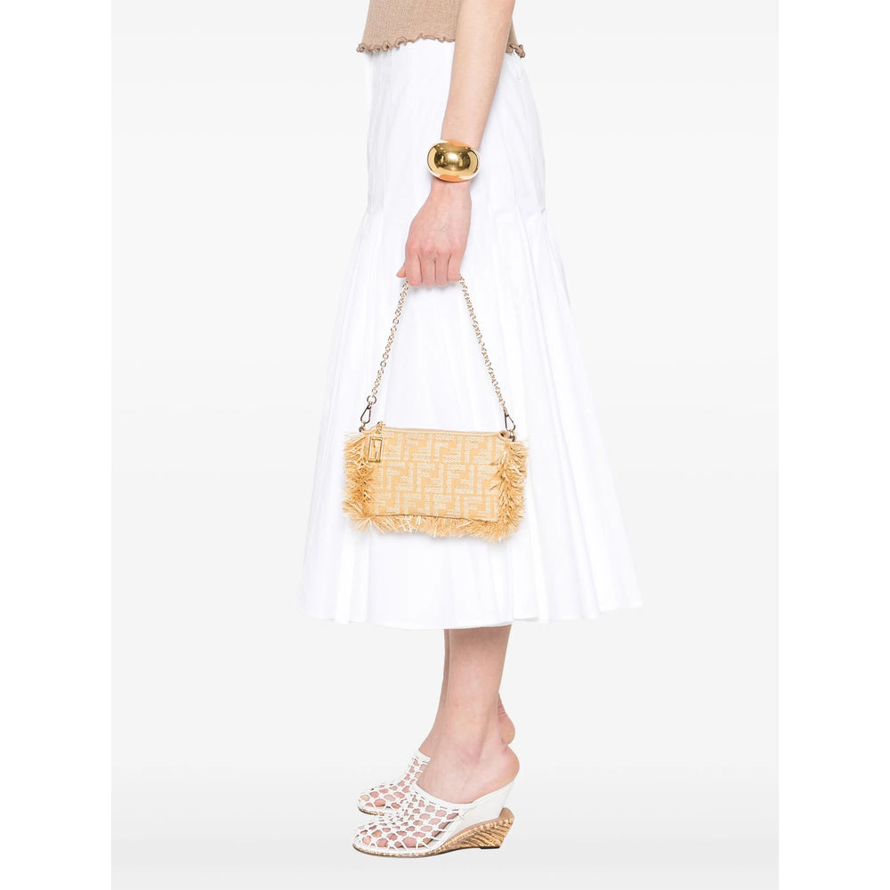 Fendi Neutrals Shoulder Bags Women