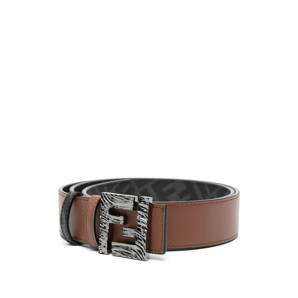 Fendi Black Belts Men