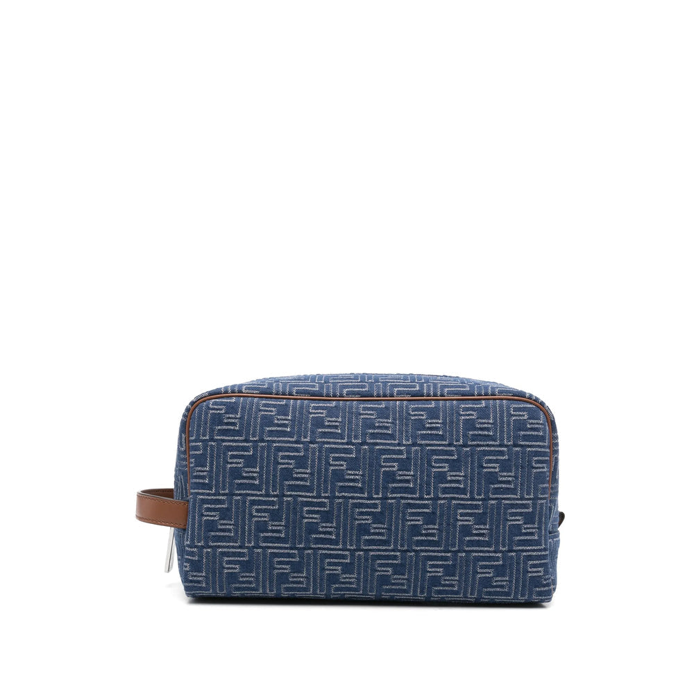 Fendi Blue Wash Bags Men
