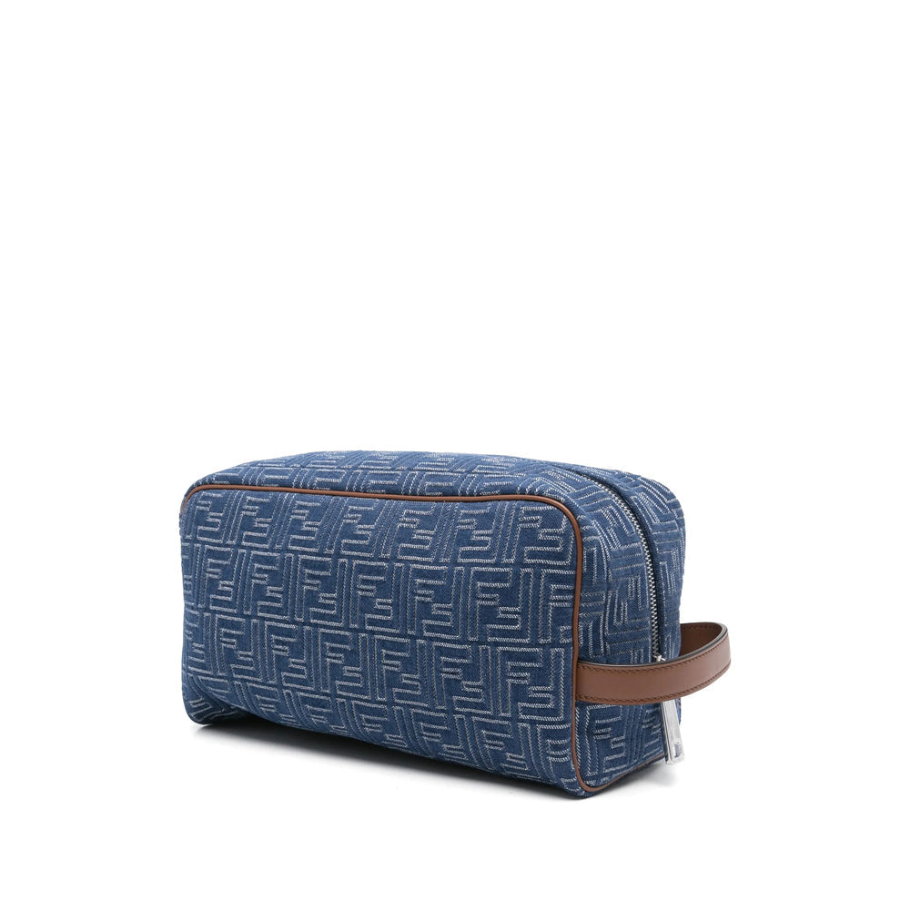 Fendi Blue Wash Bags Men