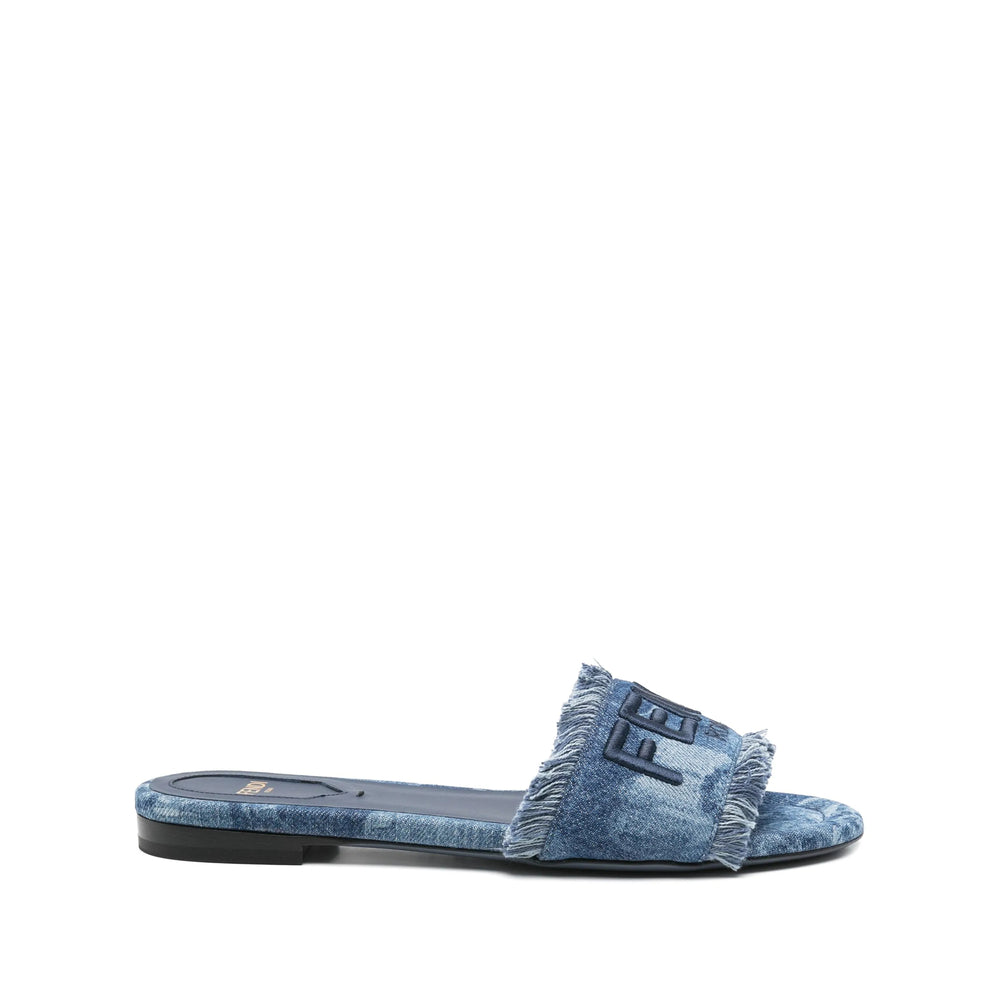Fendi Blue Flip-Flops & Slides Women