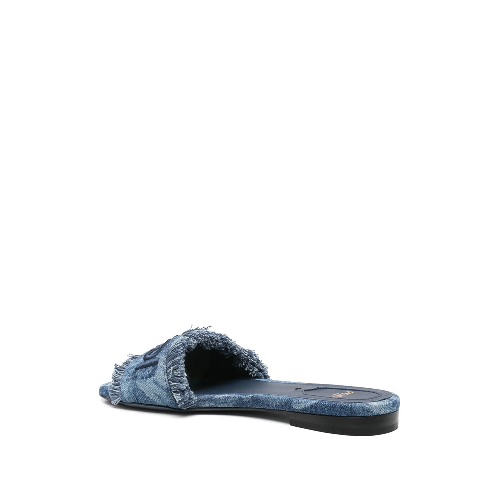 Fendi Blue Flip-Flops & Slides Women