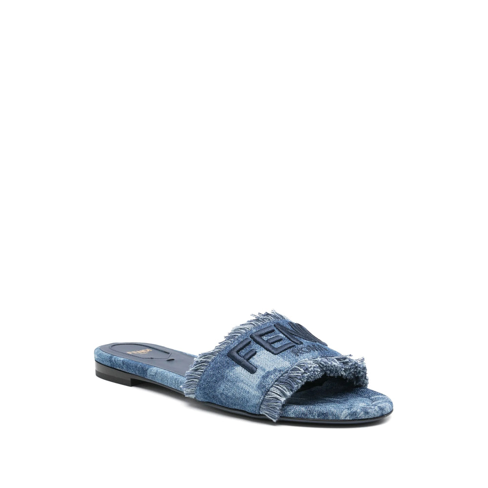 Fendi Blue Flip-Flops & Slides Women