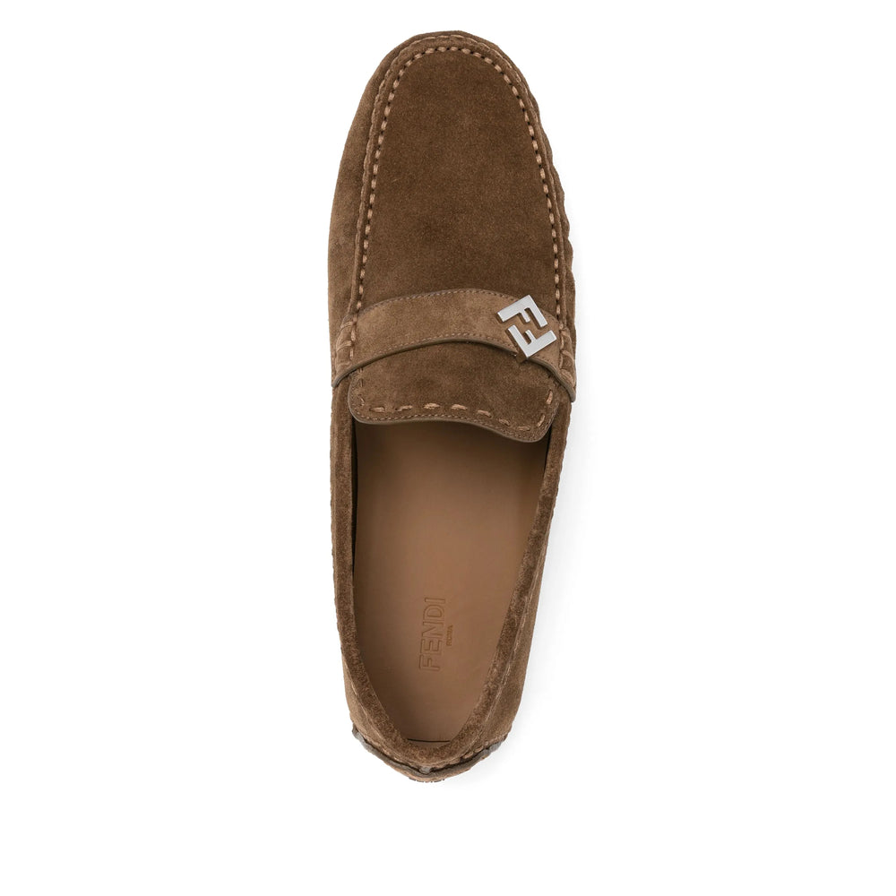 Fendi Brown Loafers Men