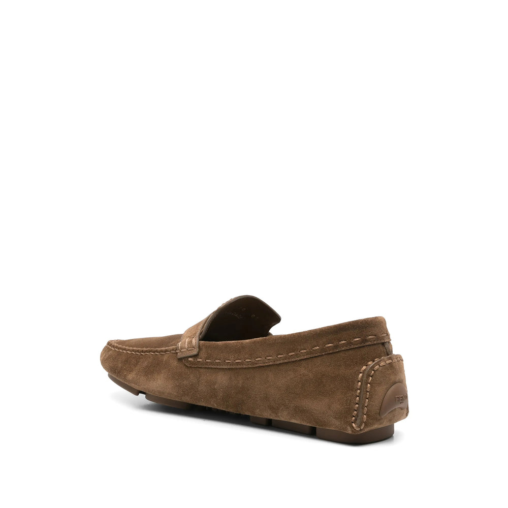 Fendi Brown Loafers Men