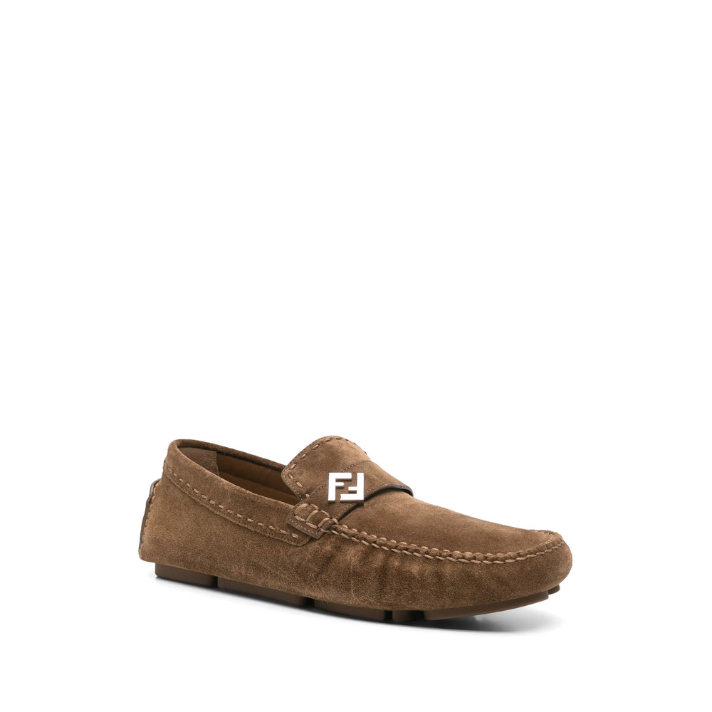 Fendi Brown Loafers Men