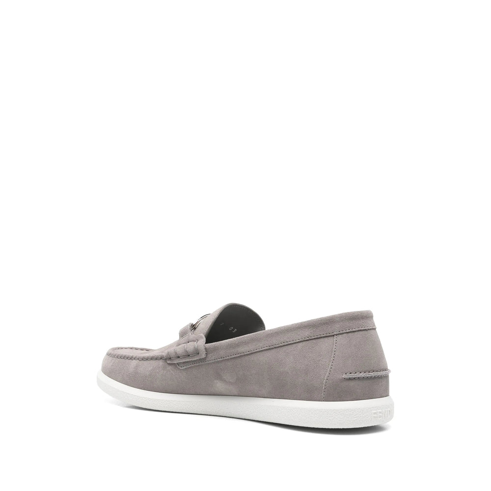 Fendi Grey Loafers Men
