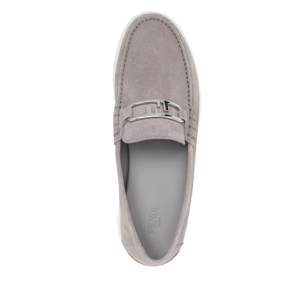 Fendi Grey Loafers Men