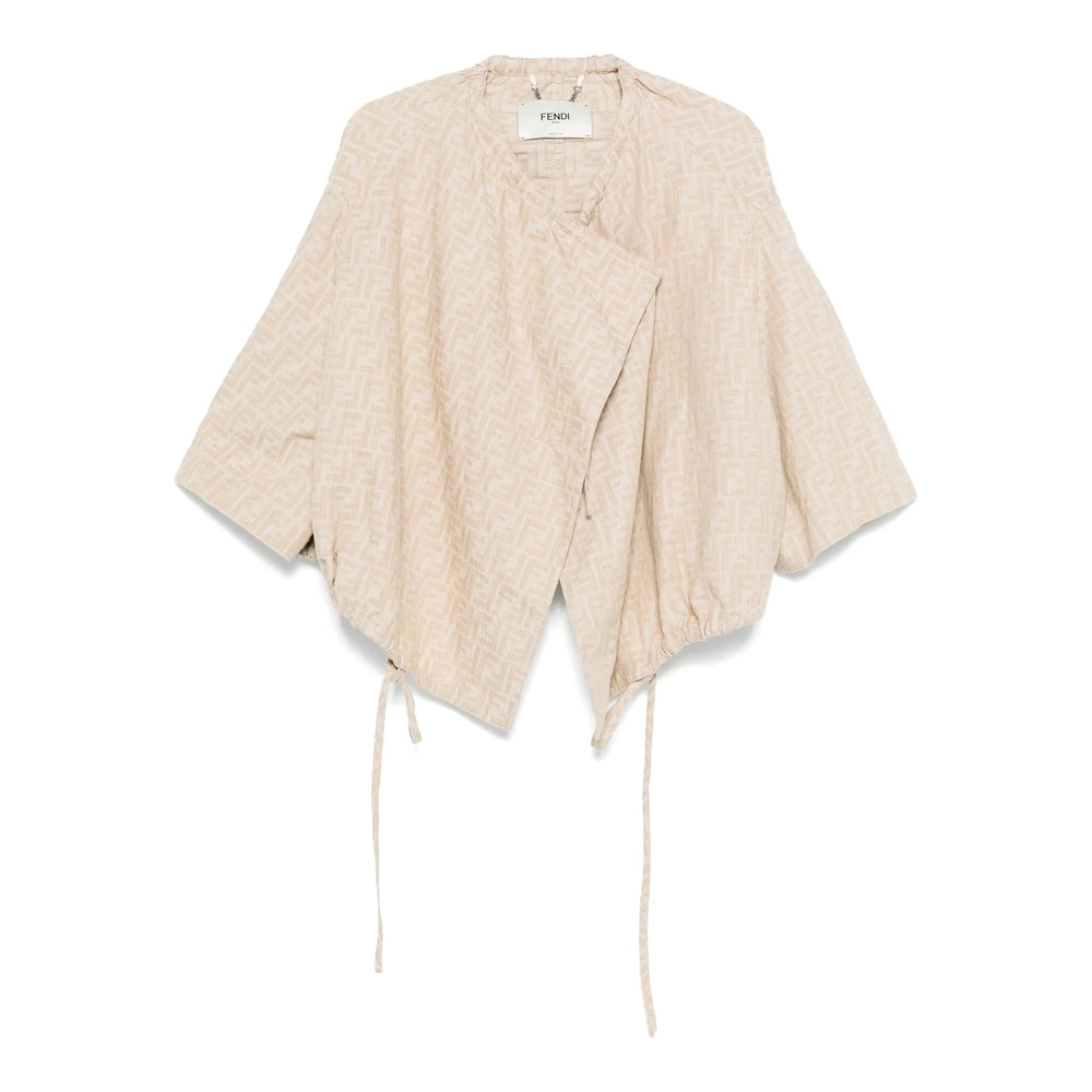 Fendi Neutrals Jackets - Oversized Jackets Women