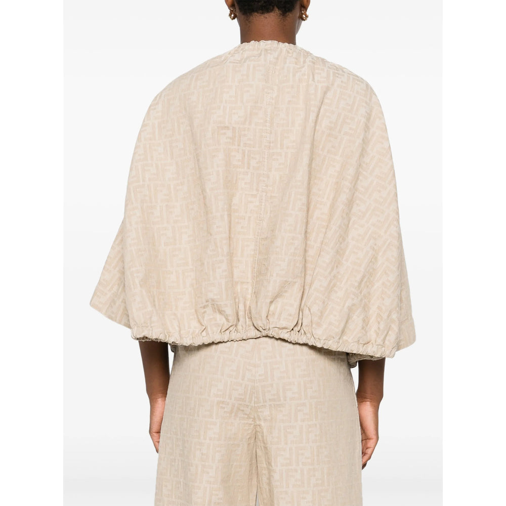 Fendi Neutrals Jackets - Oversized Jackets Women