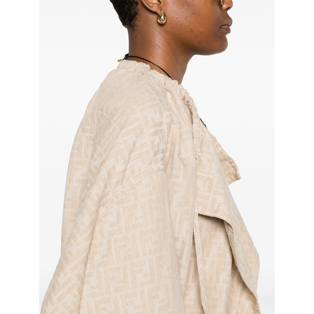 Fendi Neutrals Jackets - Oversized Jackets Women