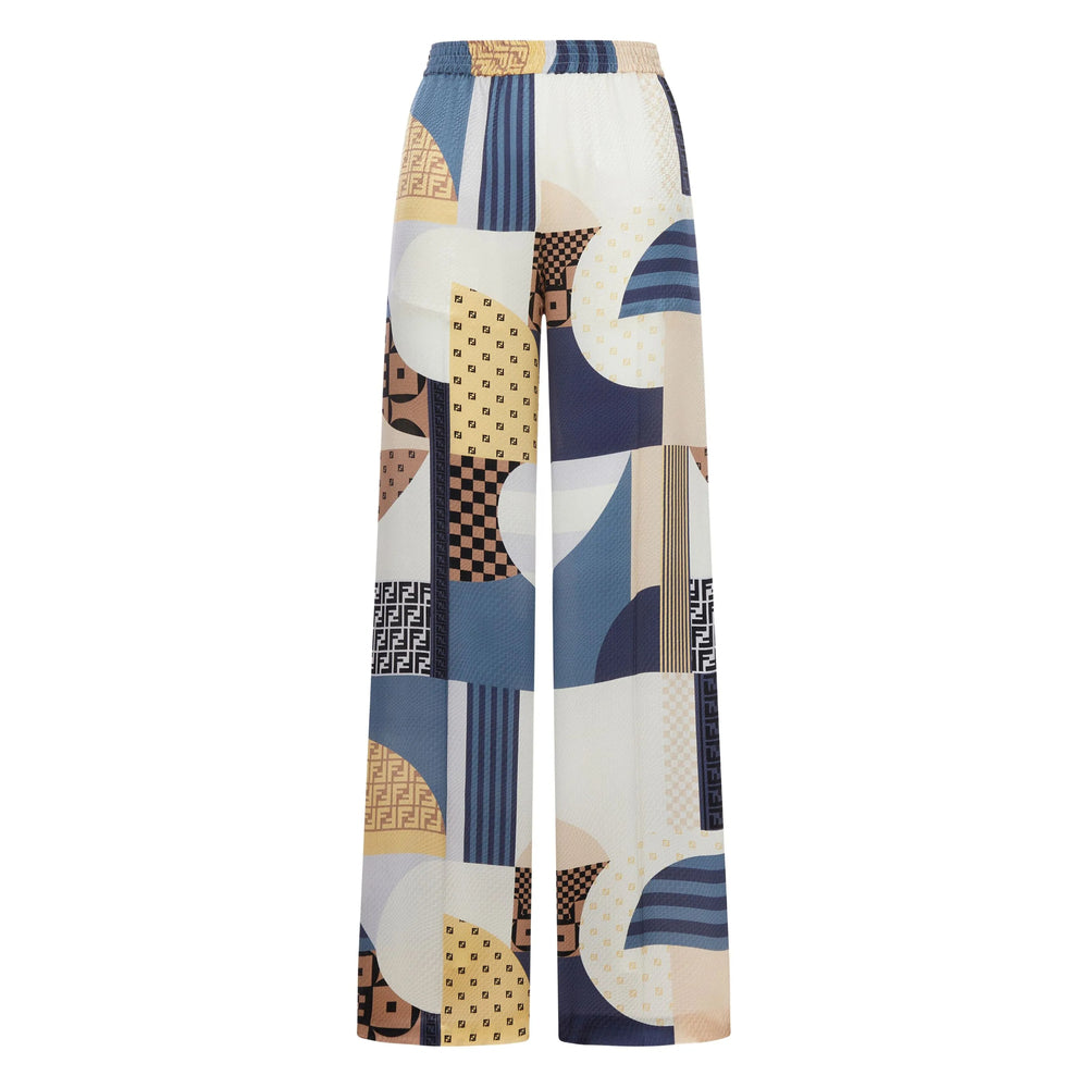 Fendi White Trousers - Palazzo Pants Women