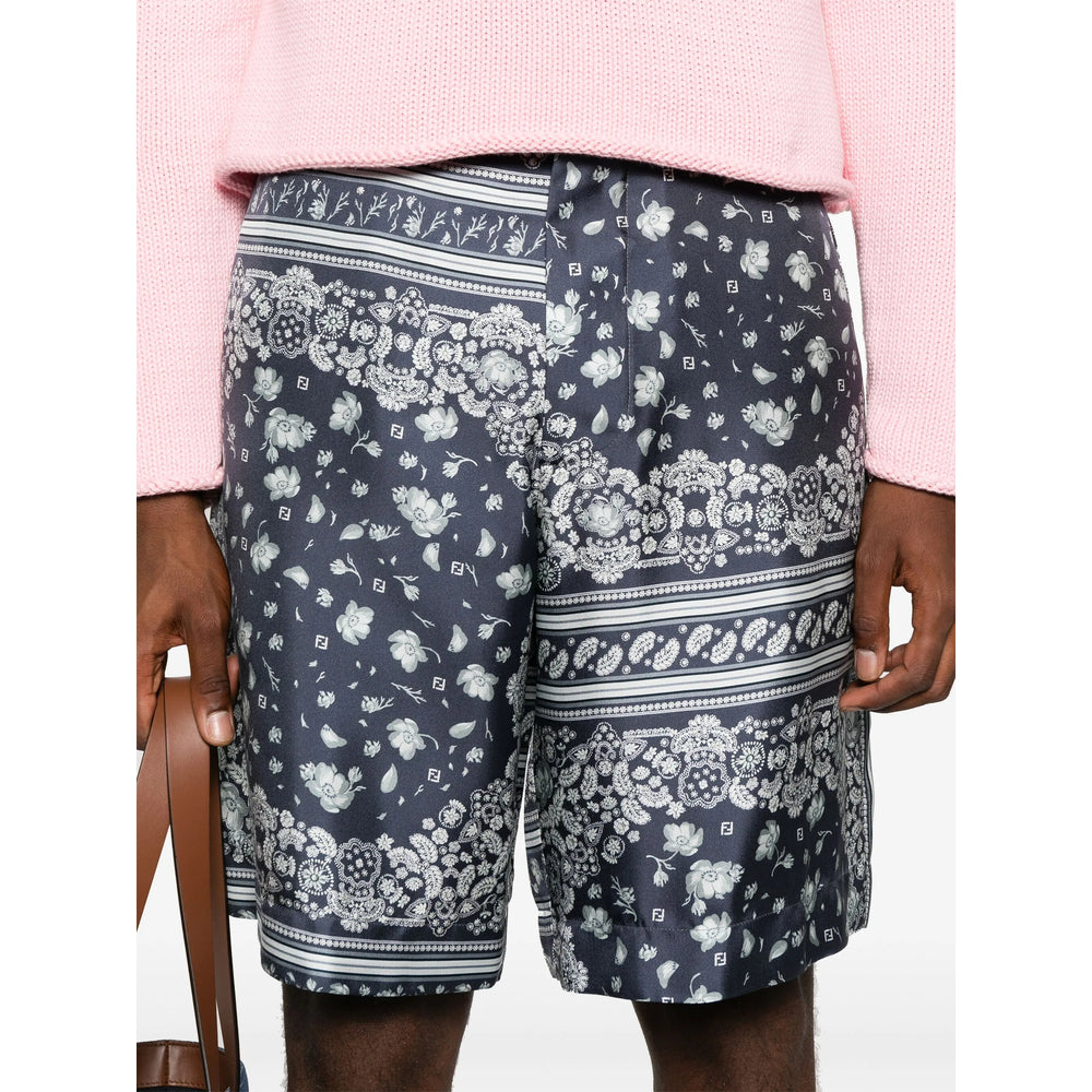 Fendi Blue Shorts - Bermuda Shorts Men