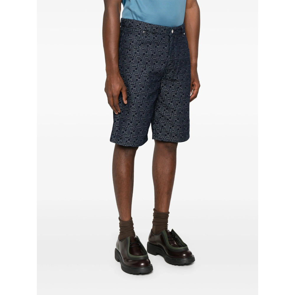 Fendi Blue Shorts - Bermuda Shorts Men