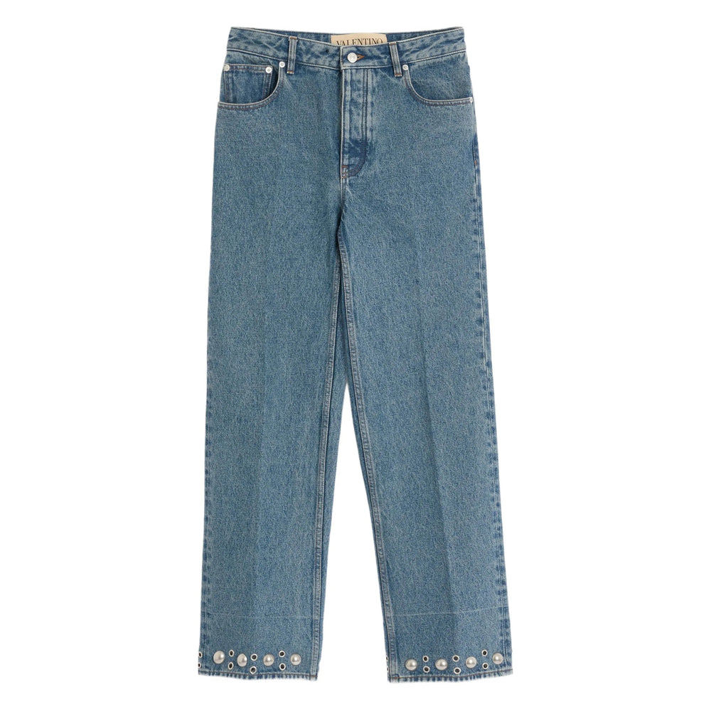 Valentino Blue Denim - Regular & Straight-Leg Jeans Men