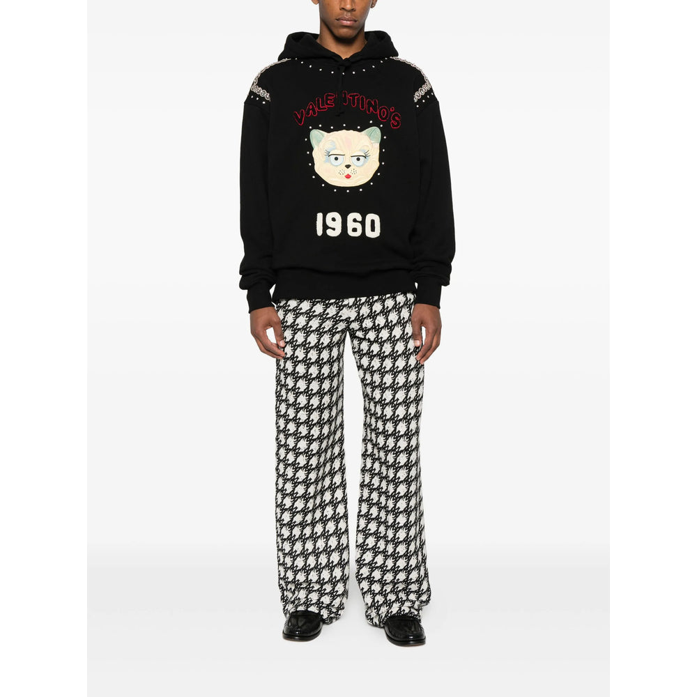 Valentino Black Sweaters & Knitwear - Hoodies Men