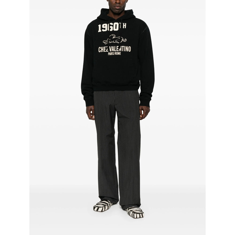 Valentino Black Sweaters & Knitwear - Hoodies Men