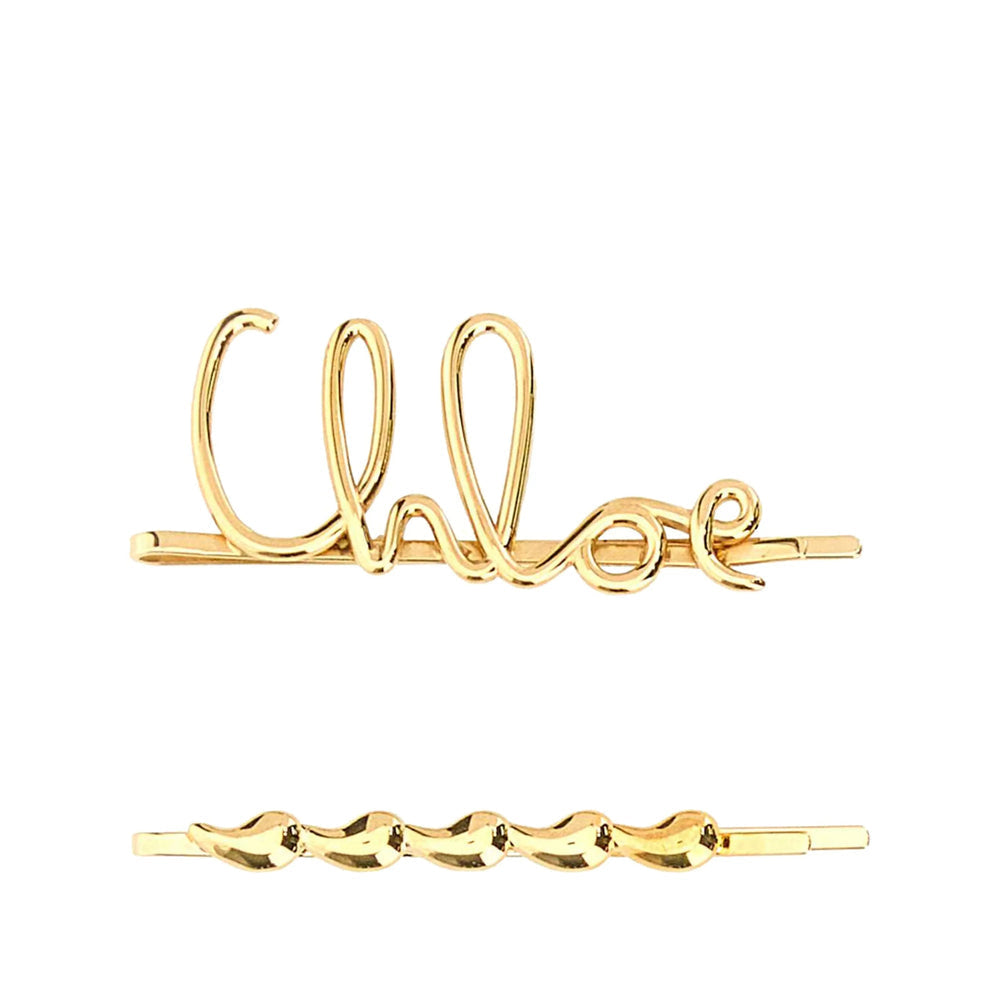 Chloé Gold Hair Accessories Women