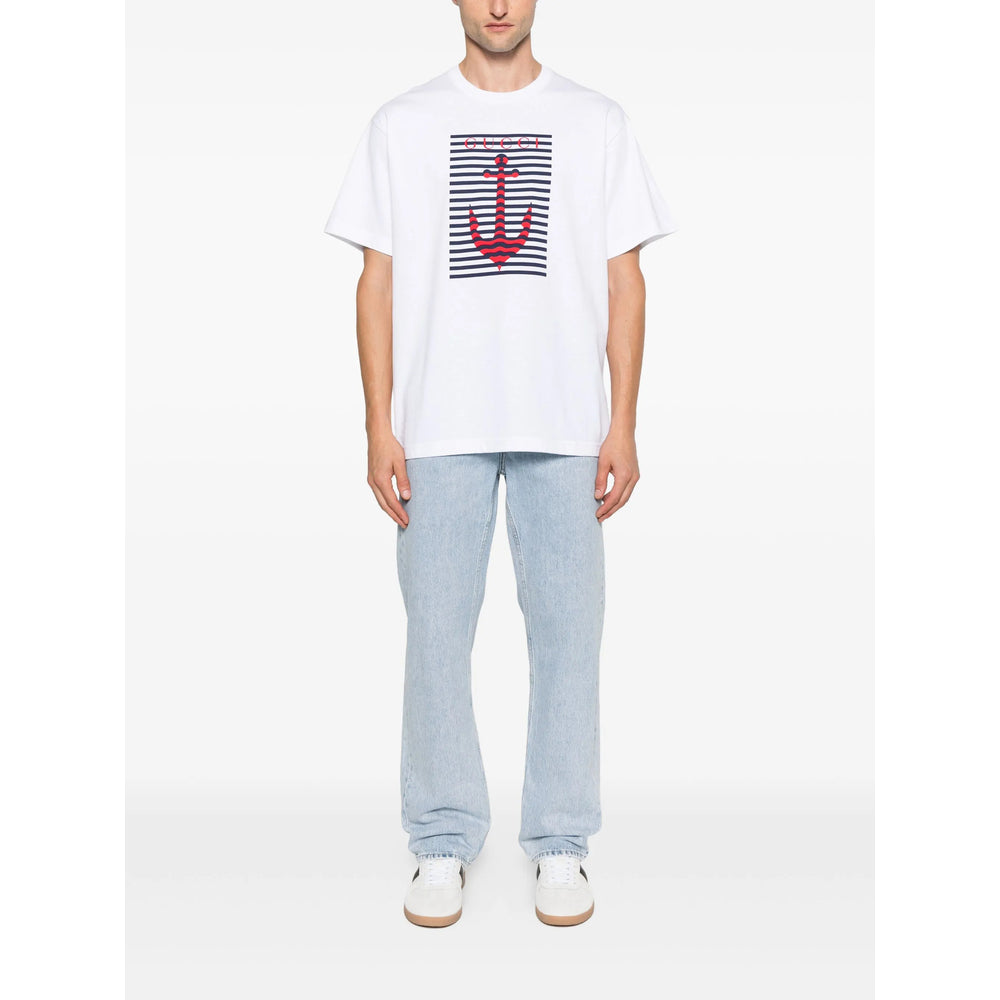 Gucci White T-Shirts & Vests - T-Shirts Men