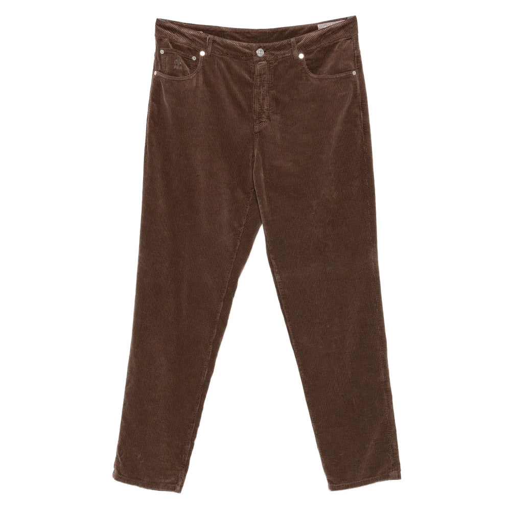 Brunello Cucinelli Brown Trousers - Regular & Straight-Leg Trousers Men