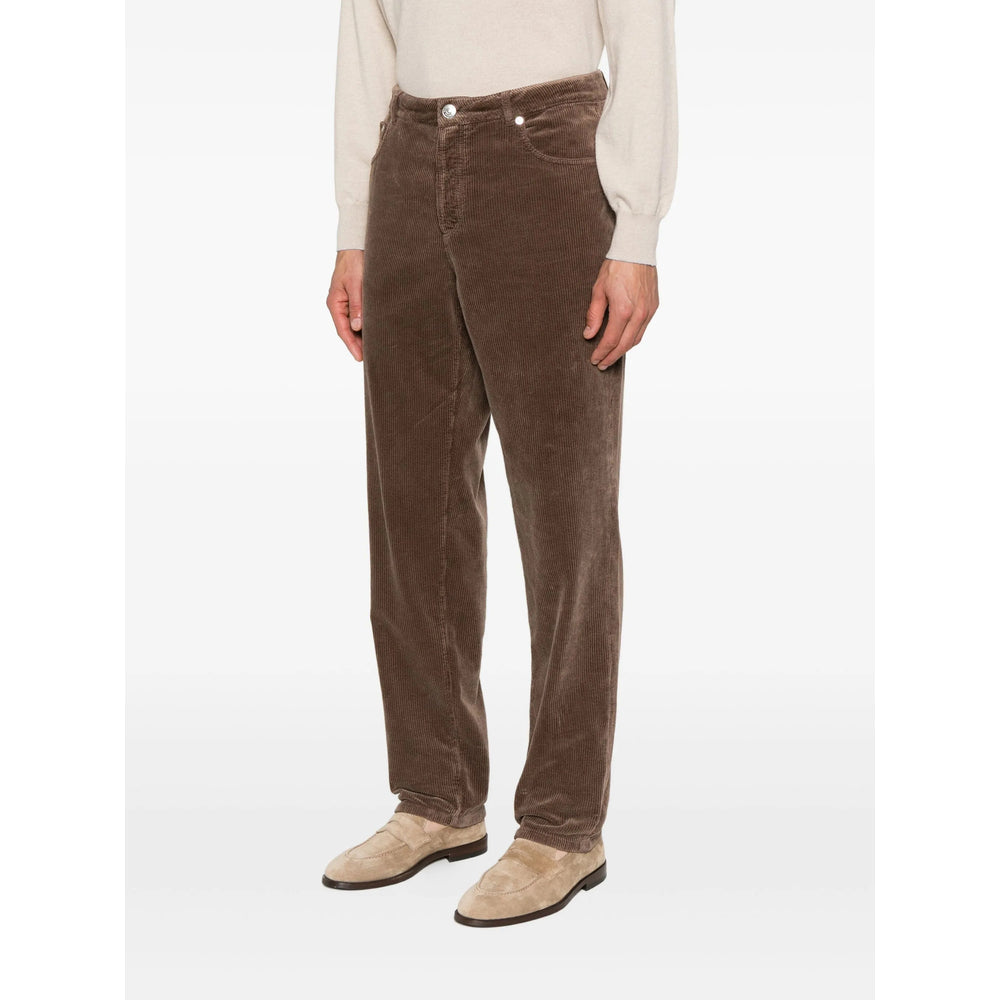 Brunello Cucinelli Brown Trousers - Regular & Straight-Leg Trousers Men
