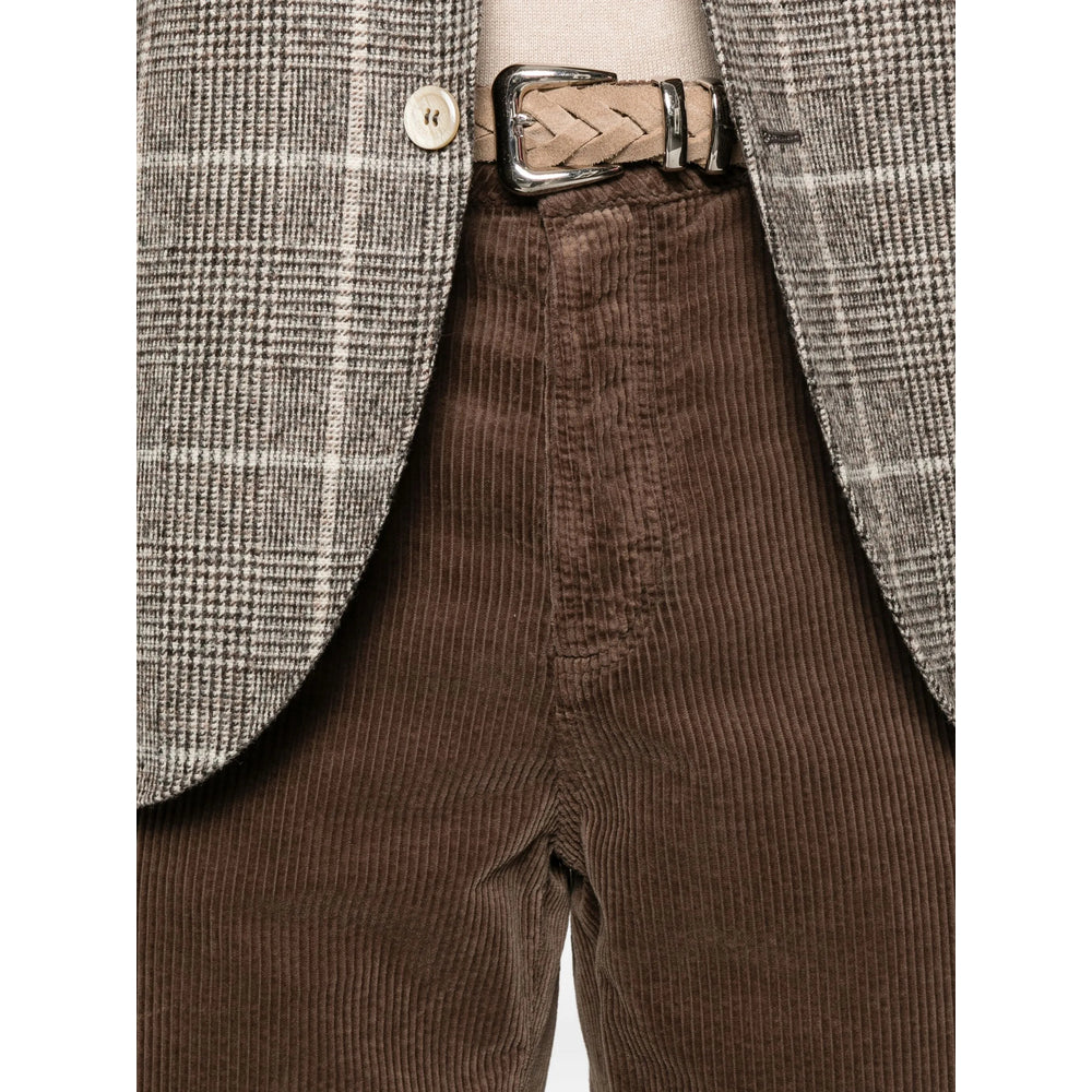 Brunello Cucinelli Brown Trousers - Regular & Straight-Leg Trousers Men