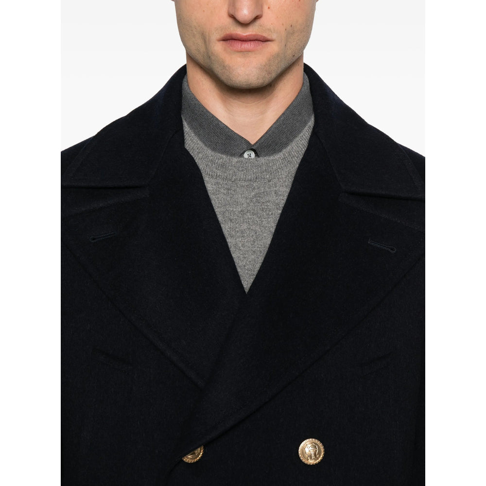 Brunello Cucinelli Blue Coats - Double Breasted Coats Men