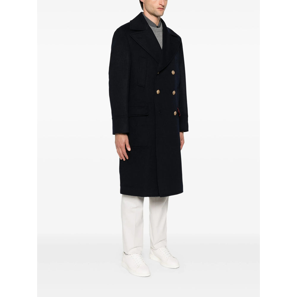 Brunello Cucinelli Blue Coats - Double Breasted Coats Men