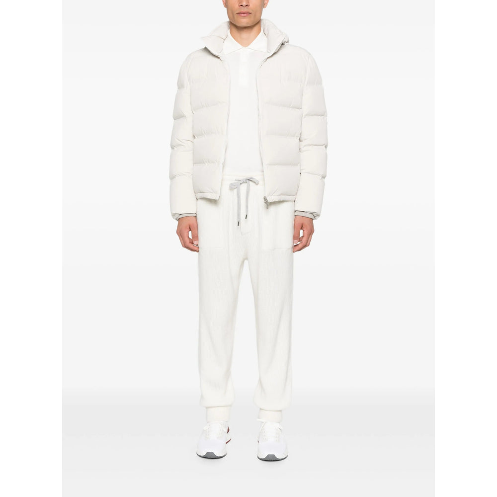 Brunello Cucinelli White Jackets - Padded & Down Jackets Men