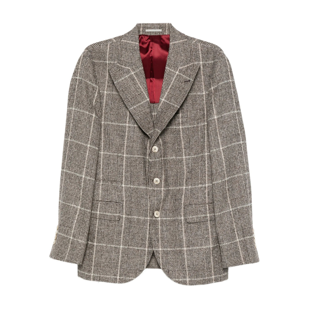 Brunello Cucinelli Brown Jackets - Blazers Men
