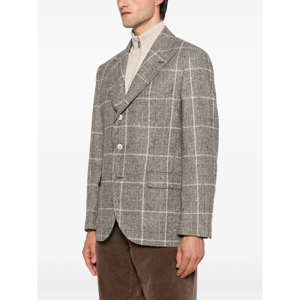 Brunello Cucinelli Brown Jackets - Blazers Men