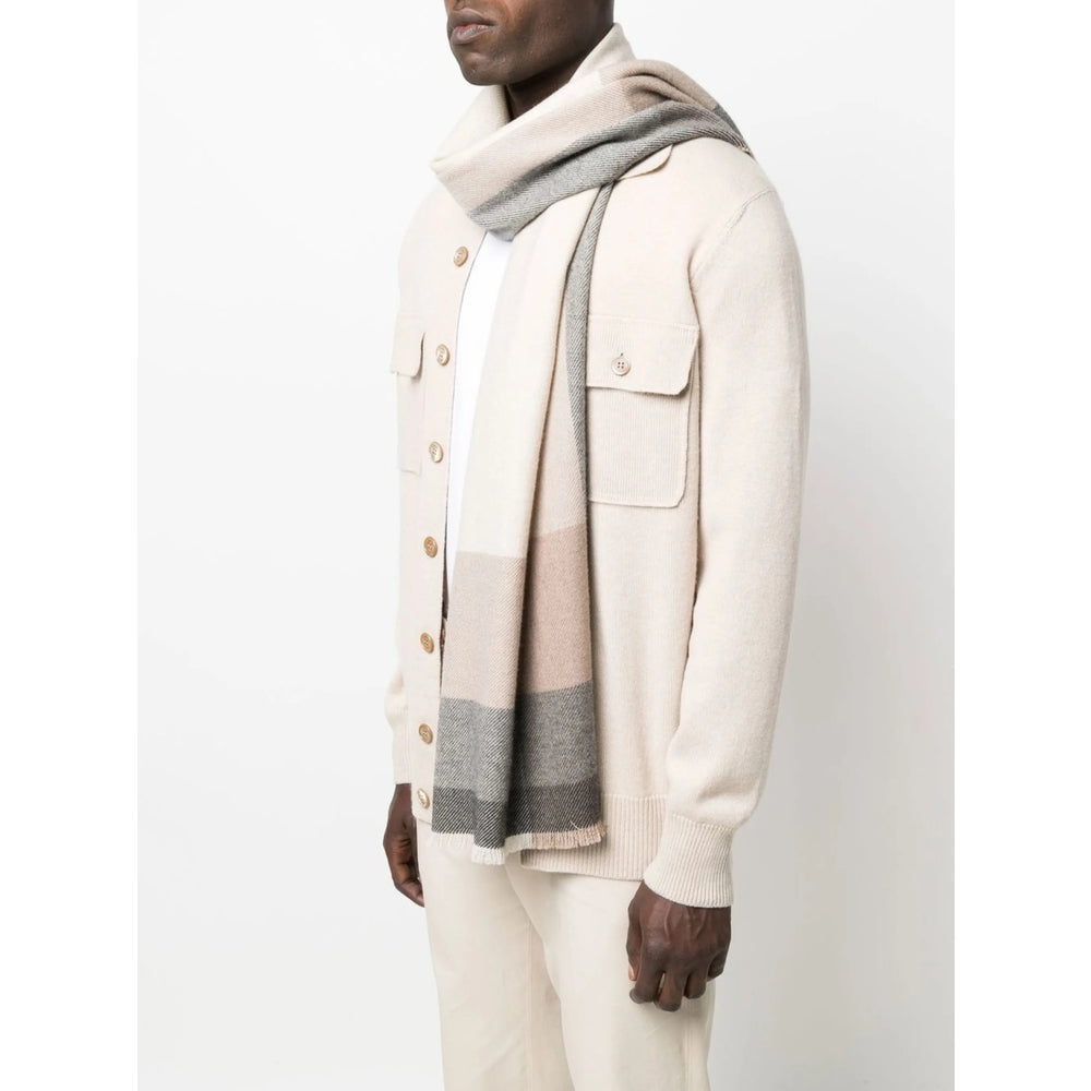 Brunello Cucinelli Grey Scarves Men