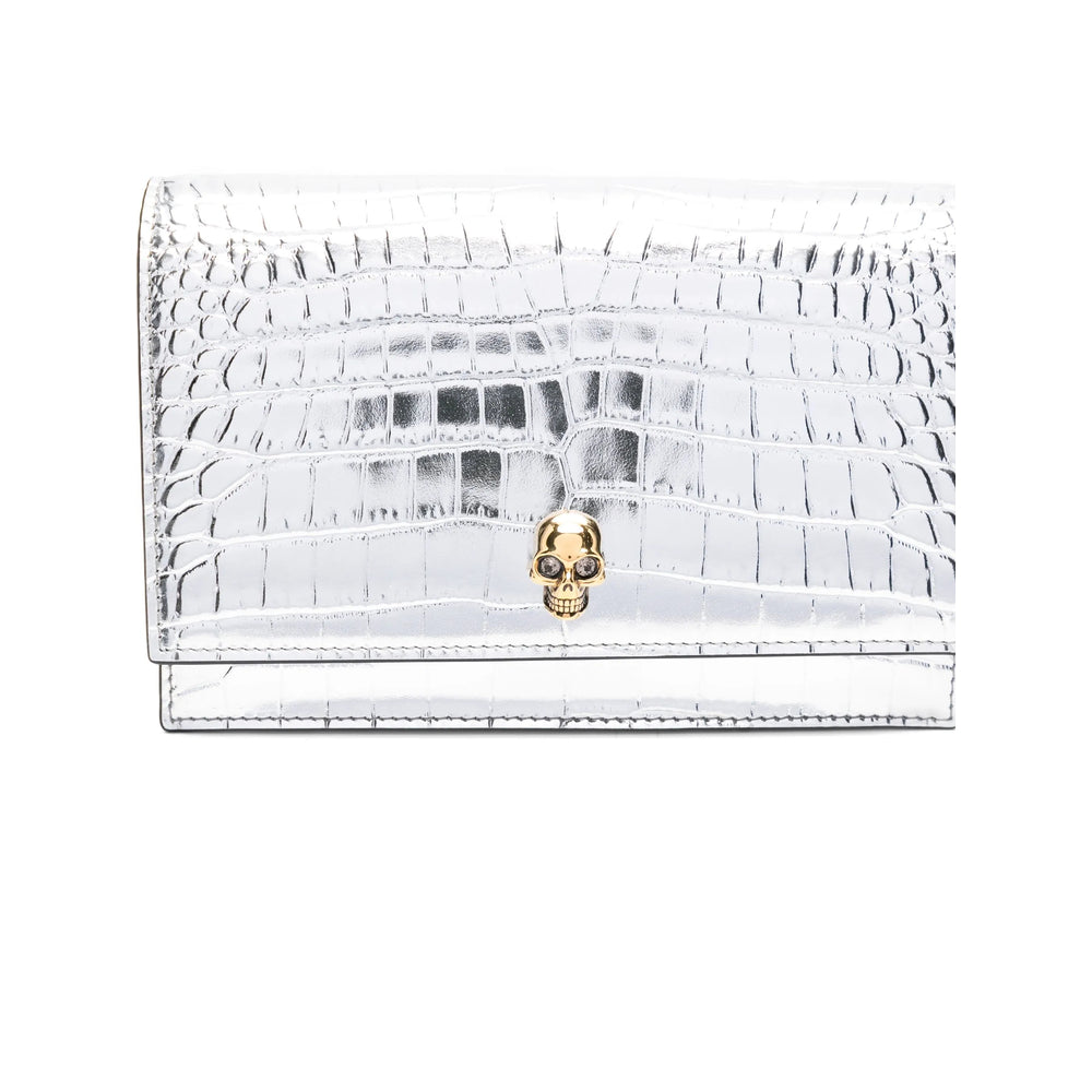 Alexander Mcqueen Silver Satchels & Cross Body Bags Women