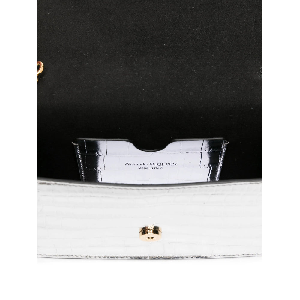 Alexander Mcqueen Silver Satchels & Cross Body Bags Women