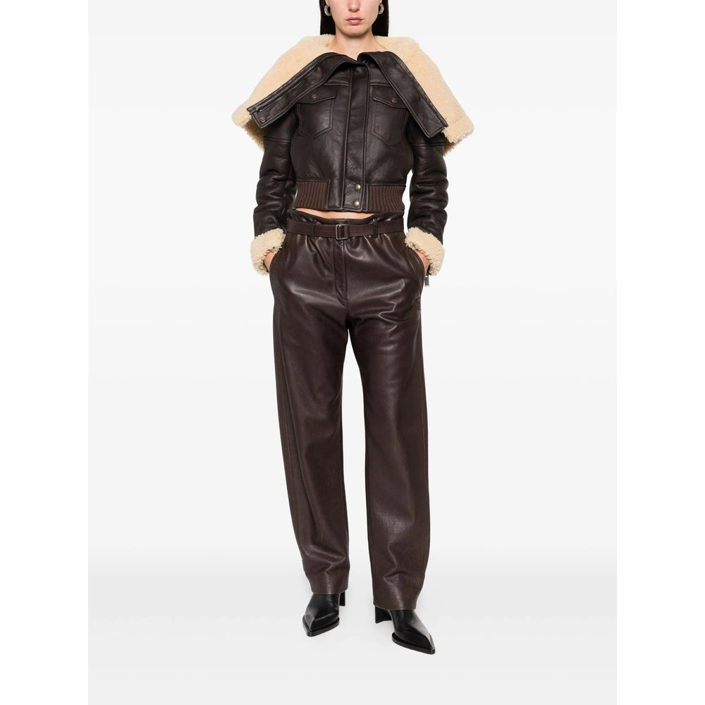 Alexander Mcqueen Brown Jackets - Leather Jackets Women