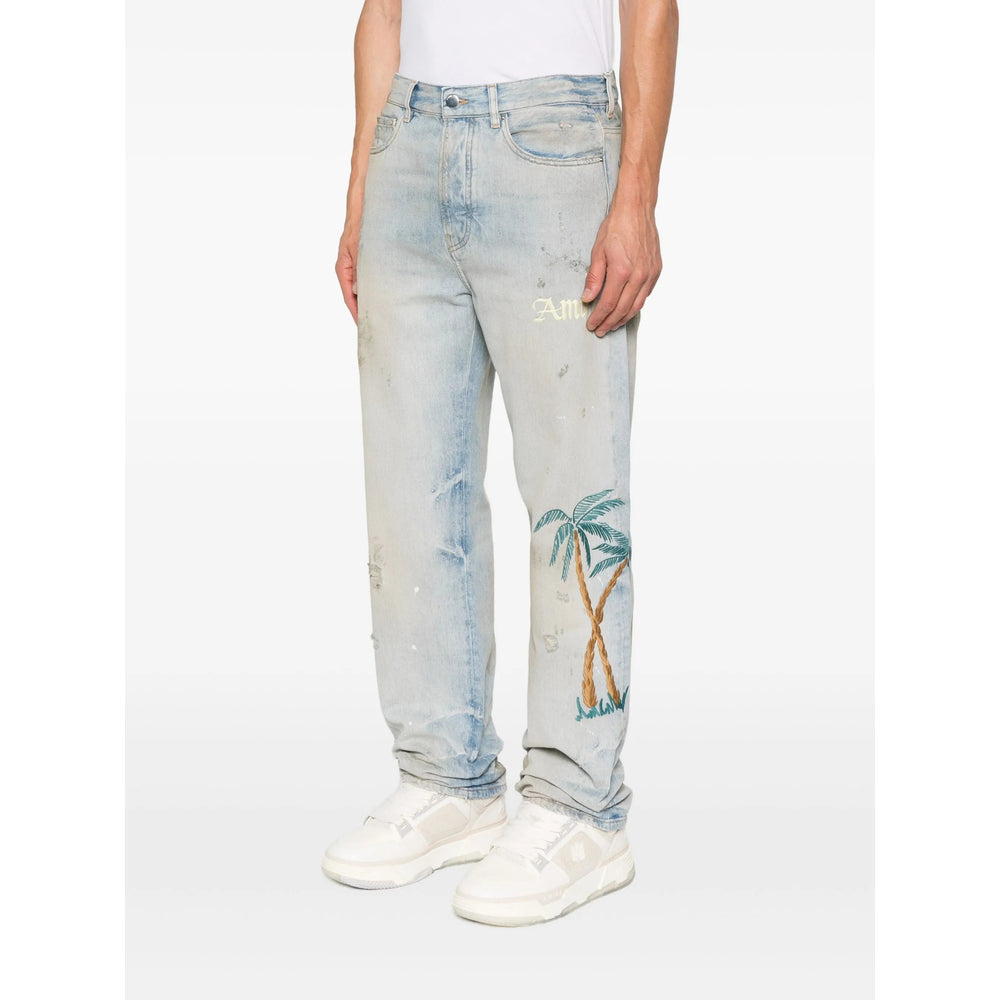 Amiri Blue Denim - Regular & Straight-Leg Jeans Men