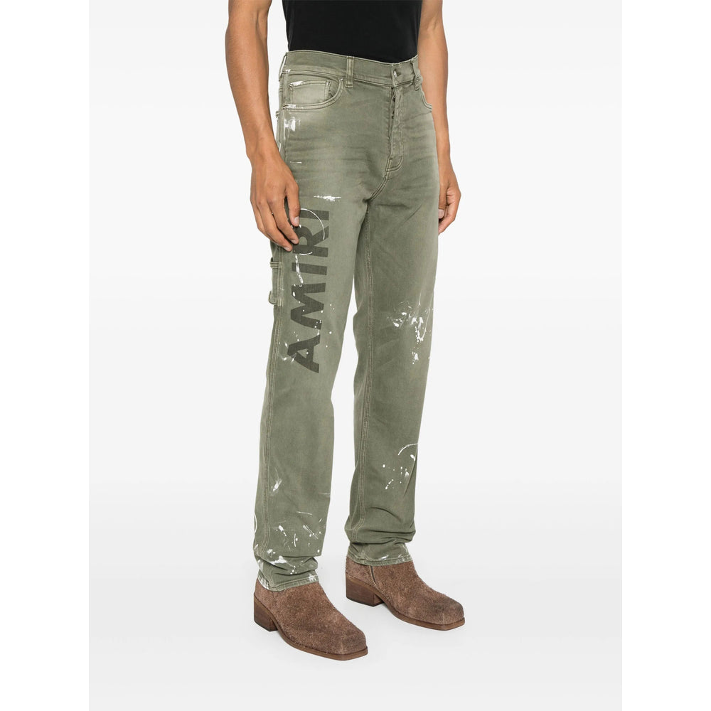 Amiri Green Denim - Regular & Straight-Leg Jeans Men