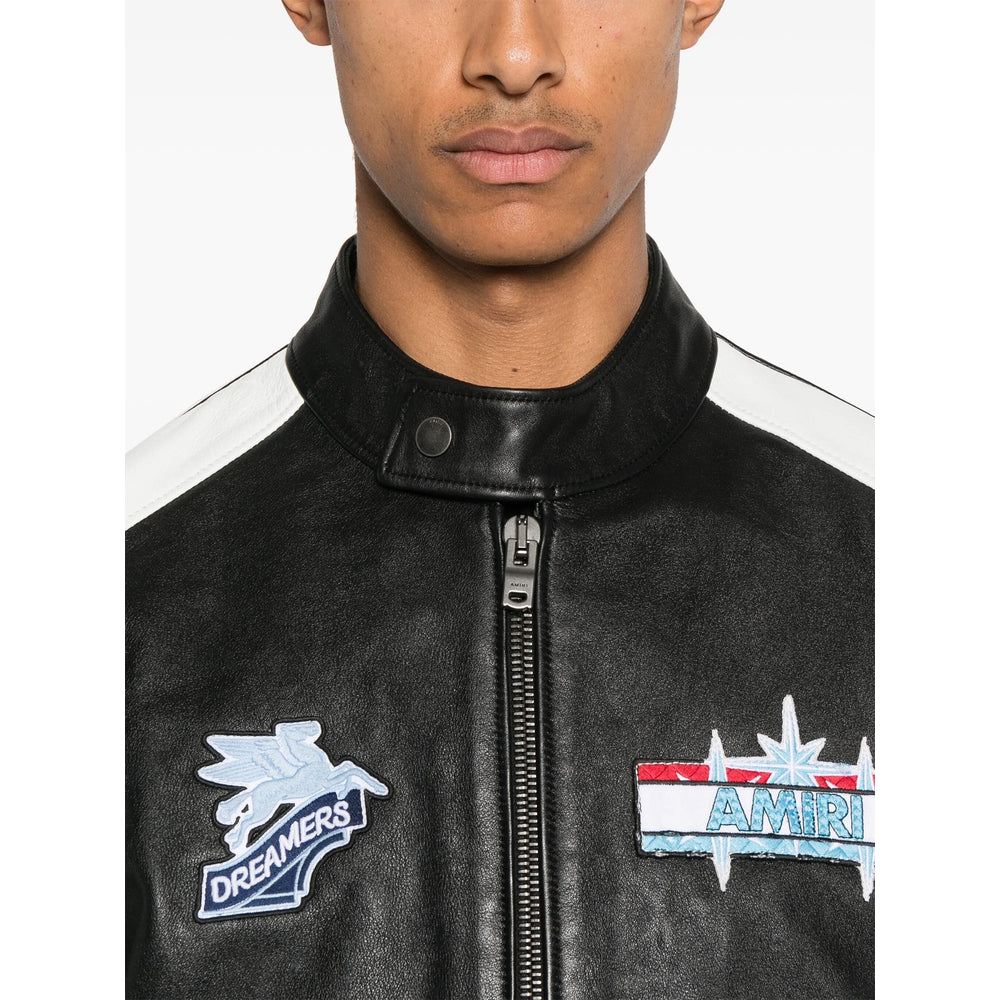 Amiri Black Jackets - Leather Jackets Men