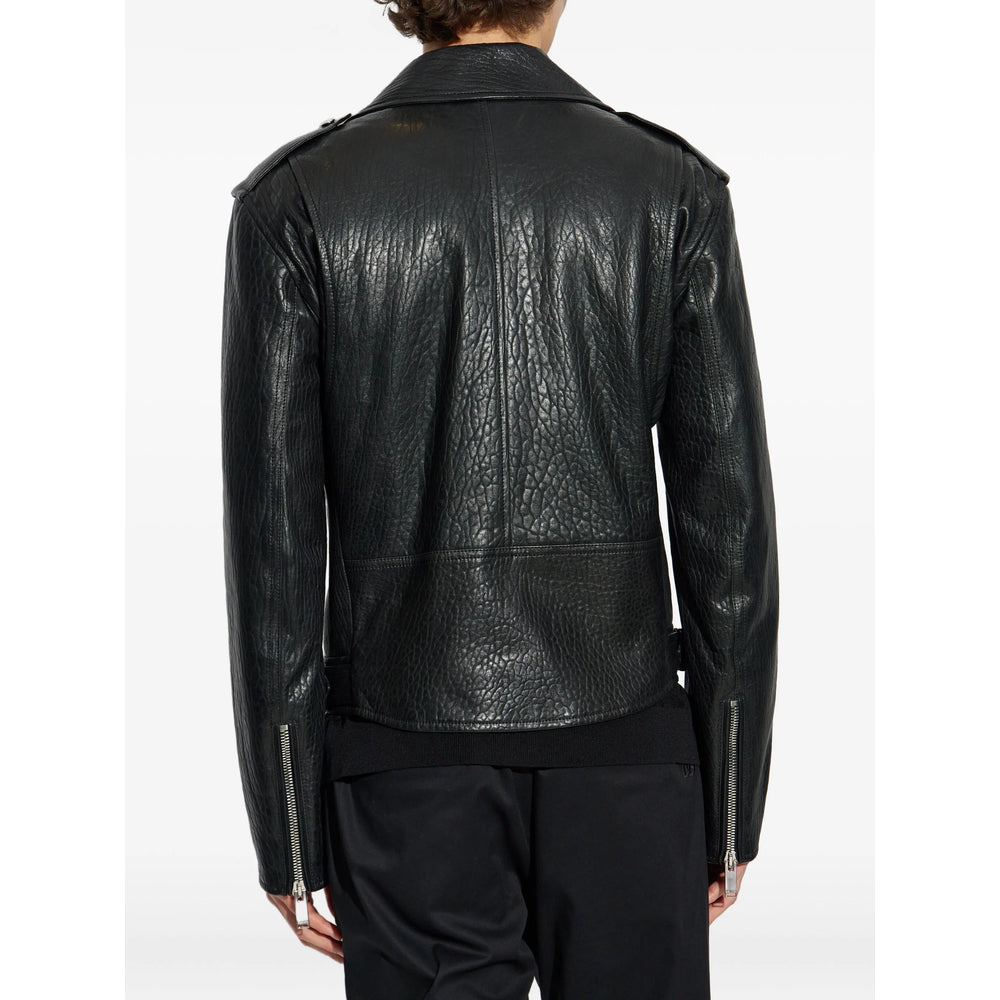 Alexander Mcqueen Black Jackets - Biker Jackets Men