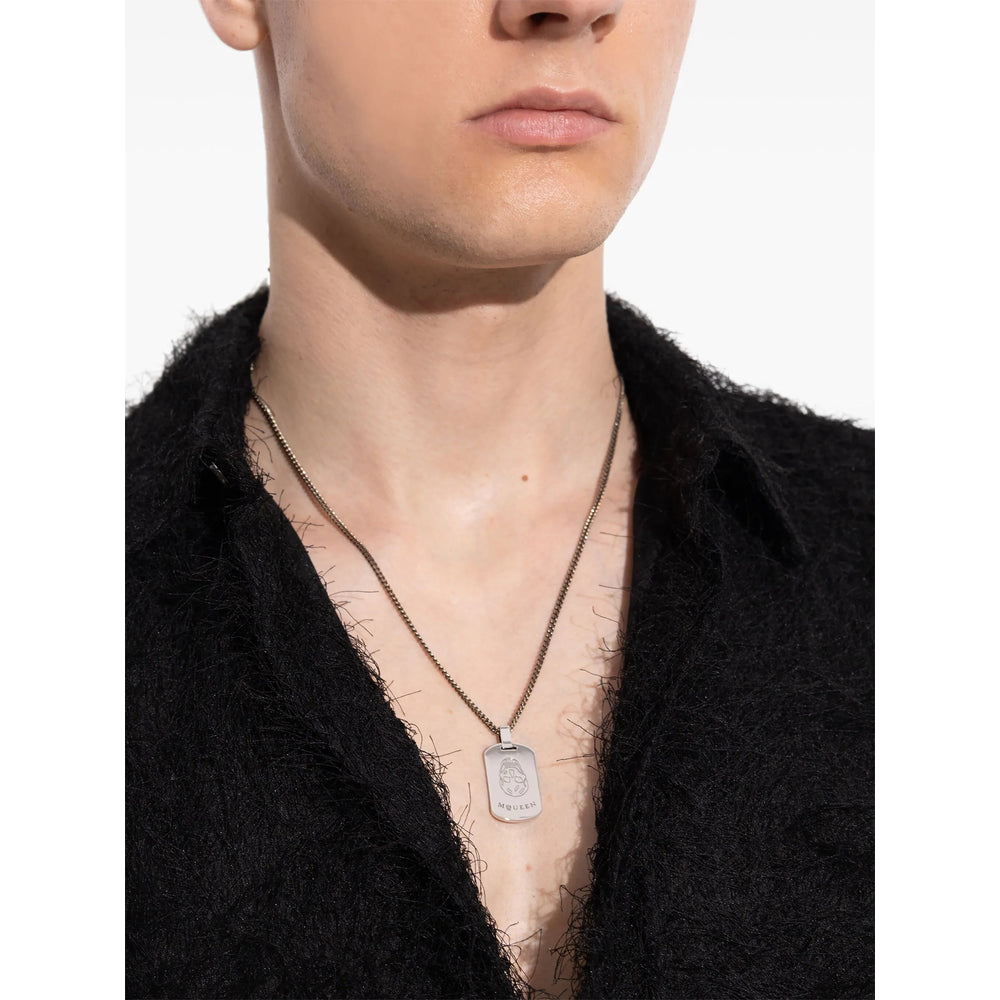 Alexander Mcqueen Silver Necklaces Men