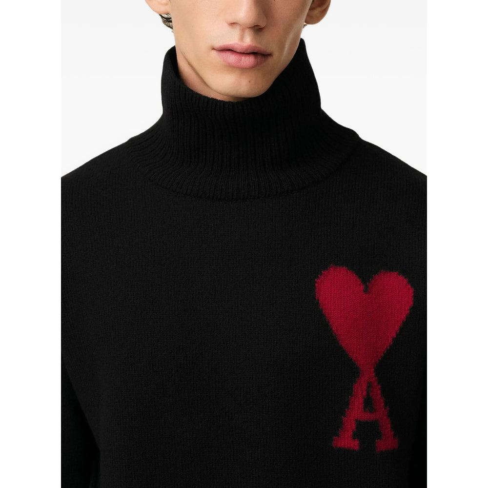 Ami Paris Black Sweaters & Knitwear - Jumpers Men