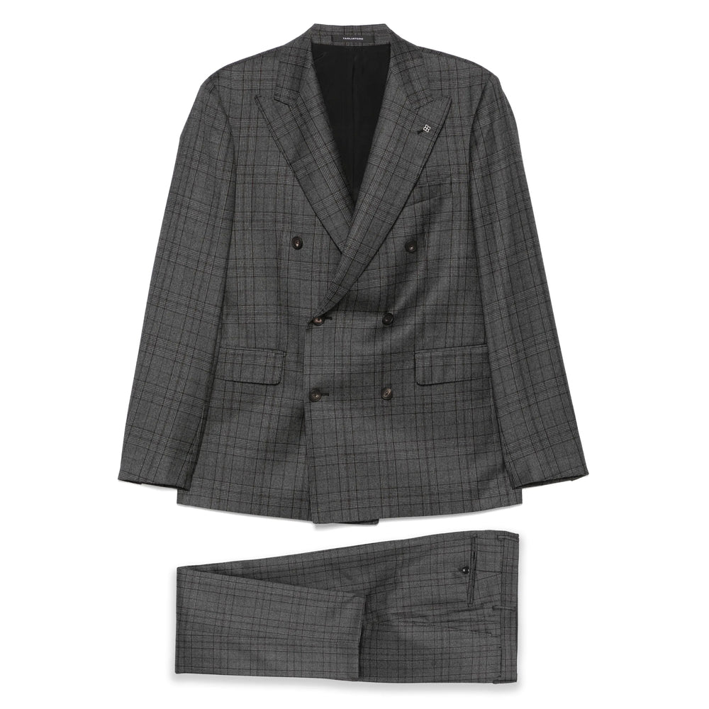Tagliatore Grey Suits - Double  Breasted Suits Men