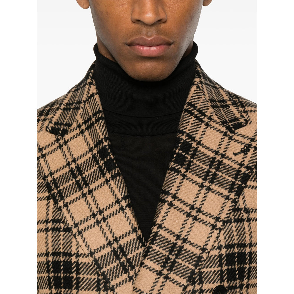 Tagliatore Brown Jackets - Blazers Men