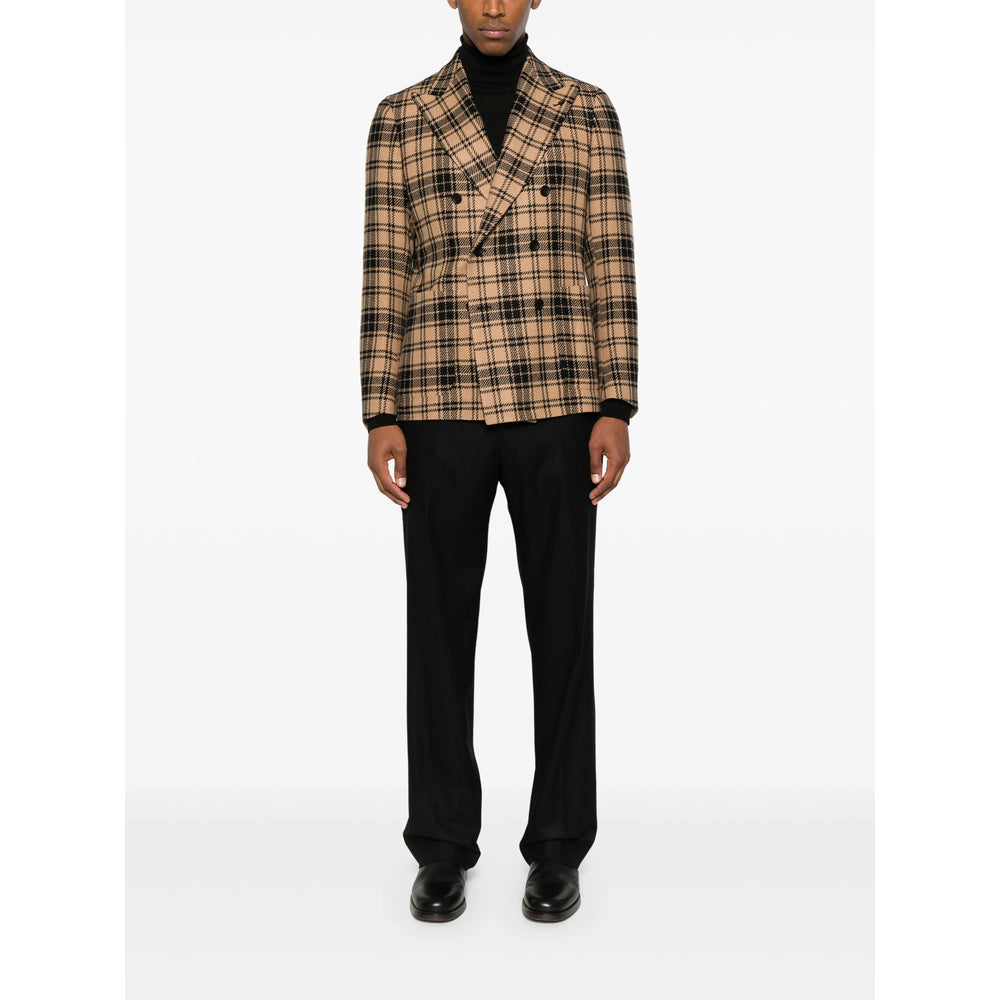 Tagliatore Brown Jackets - Blazers Men