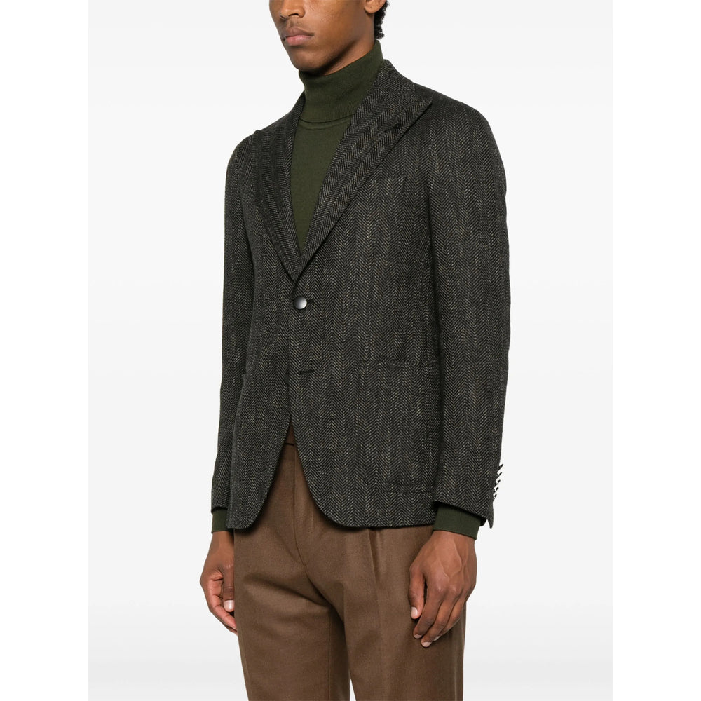 Tagliatore Green Jackets - Blazers Men