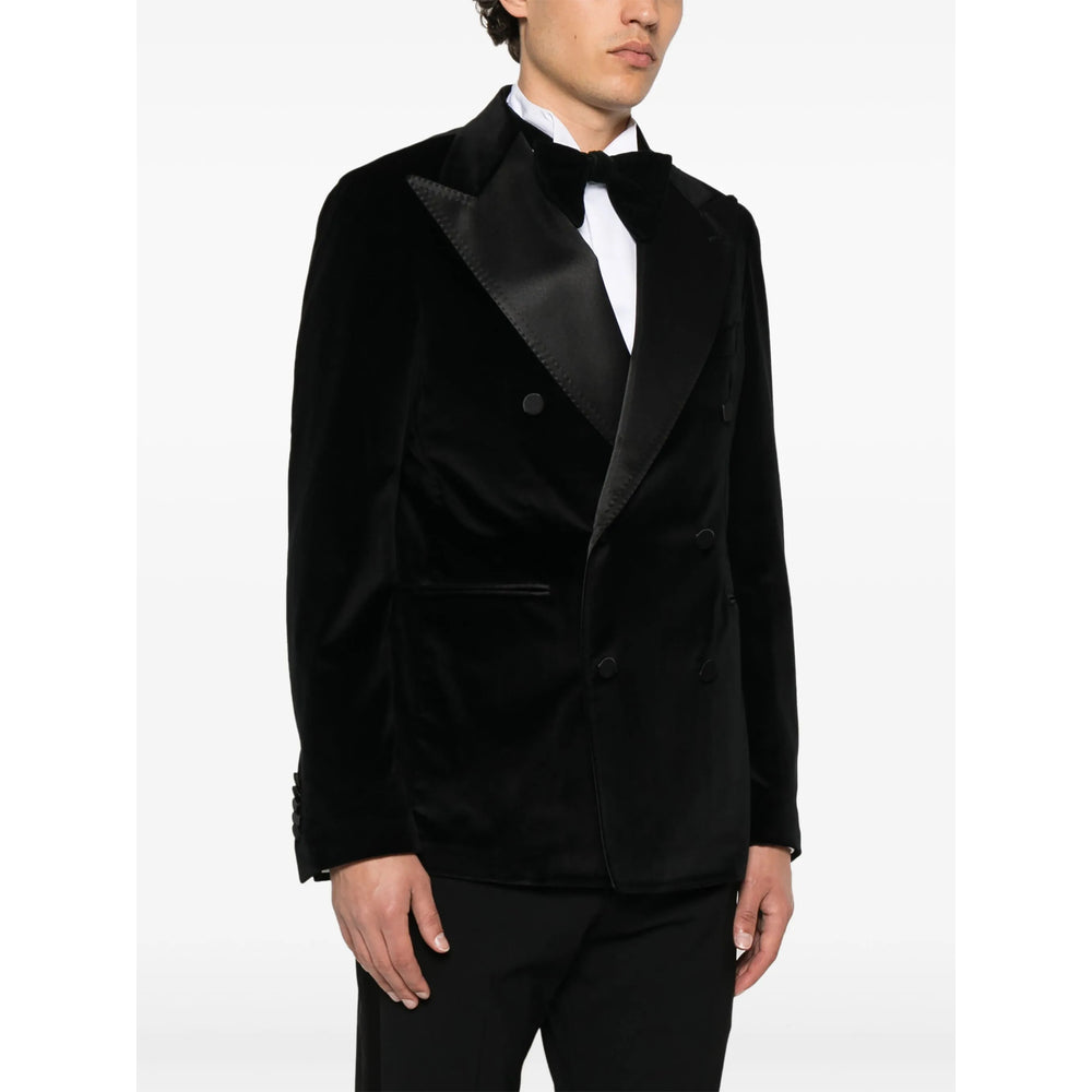 Tagliatore Black Jackets - Blazers Men